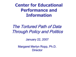 Center for Educational Performance and Information