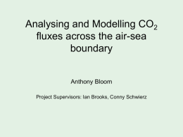 Analyzing and Modelling CO2 fluxes across the air
