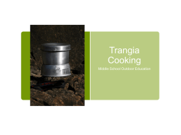 Trangia Cooking - Mr. Argall Online