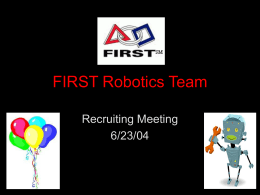 FIRST Robotics Team