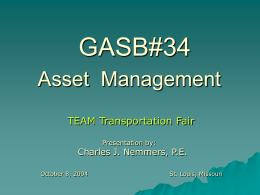 GASB #34 - TEAM StL | Transportation Engineering