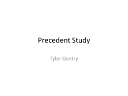 Precedent Study - Texas Tech University