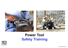 Power Tool Safety Training