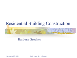 Residential Building Construction