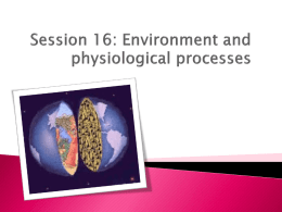 Discuss two effect of the environment on two physiological