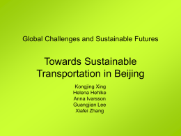 Global Challenges and Sustainable Futures Towards