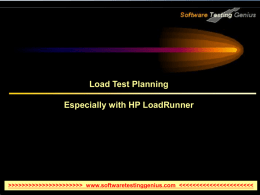 Load Test Planning - Software Testing Genius