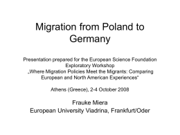 Migration from Poland to Germany