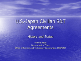 U.S.-Japan Civilian S&T Agreements