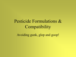 Pesticide Interactions - Montana State University