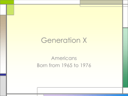 Generation X - The Marketing Toolbox