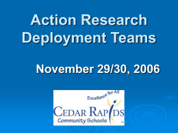 Action Research Deployment Teams
