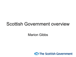 Scottish Government overview