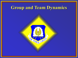 Group and Team Dynamics - Springboro Community Schools