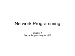 Network Programming - Nelson Mandela Metropolitan University