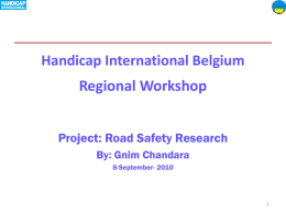 Road Safety Program Project title