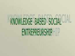 Knowledge Based Entrepreneurship