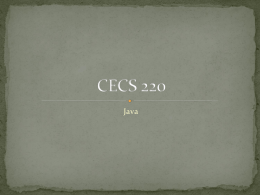 CECS 220 - Resources for Academic Achievement (REACH)
