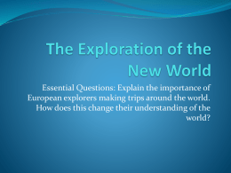 The Exploration of the New World
