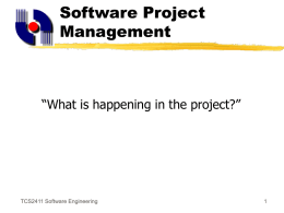 TCS 2411 Software Engineering