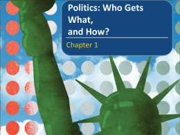 Politics: Who Gets What, When, and How?