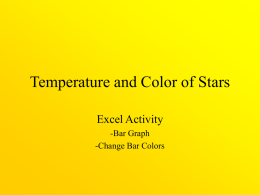 Temperature and Color of Stars