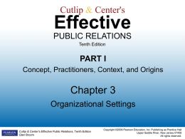 Cutlip & Center's Effective PUBLIC RELATIONS