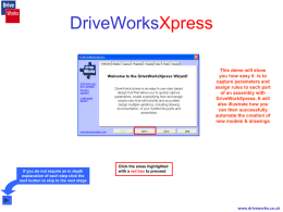 DriveWorksXpress - 3D CAD Design Software SOLIDWORKS