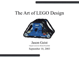 The Art of Lego Design