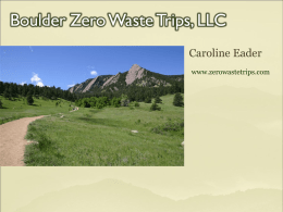 Boulder Colorado Zero Waste Field Trips