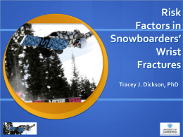 Risk Factors in Snowboarders’ Wrist Fractures