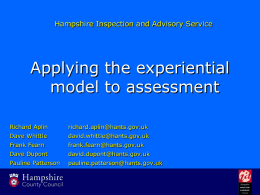 Hampshire Inspection and Advisory Service, Science Team