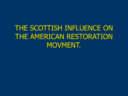 presentation2 - The Restoration Movement
