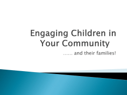 Engaging Children in Your Community