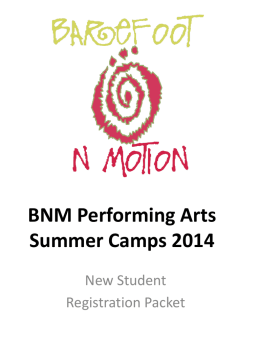 BNM Performing Arts Camp 2010