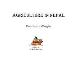 Precision Agriculture in Nepal