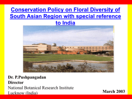 PowerPoint Presentation - Prof. Palpu Pushpangadan