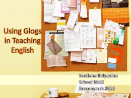 Using Glogs in Teaching English