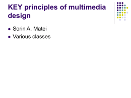 KEY principles of multimedia design