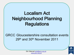 Localism Act and Neighbourhood Planning