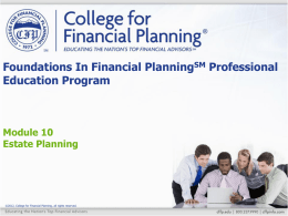 Registered ParaplannerSM Professional Education Program