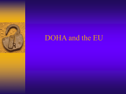 DOHA and the EU - Canbek Economics