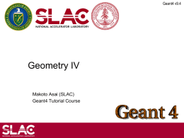 PPT - Geant4 - Stanford University