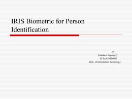 IRIS Recognition for Person Identification