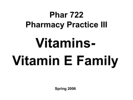 Phar 722 Pharmacy Practice III