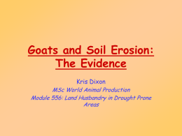 Goats and Soil Erosion: The Evidence