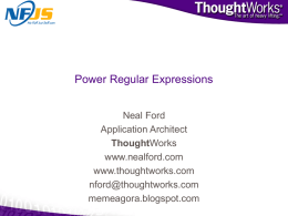 Power Regular Expressions using Java