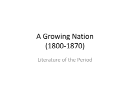 A Growing Nation (1800