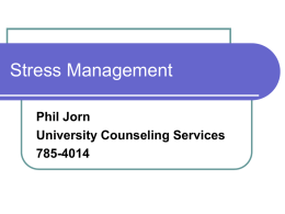 Stress Management - Truman State University