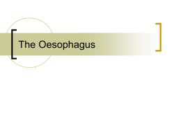 The Oesophagus - SPAN (Scottish Pathology Network): Home